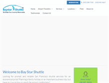 Tablet Screenshot of baystarshuttle.com